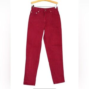 Vintage Levi’s 550 Relaxed Fit Tapered leg jeans Red Size 7 Juniors Made USA